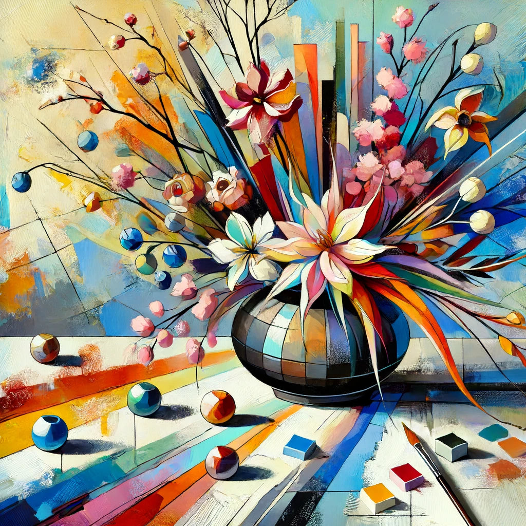 Abstract Ikebana Canvas