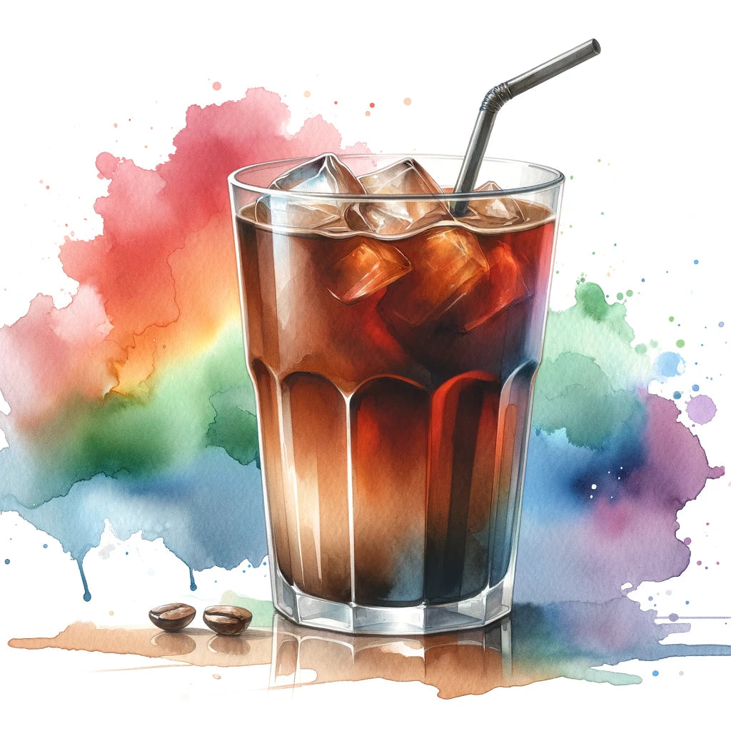 Abstract Spectrum Cold Brew Canvas