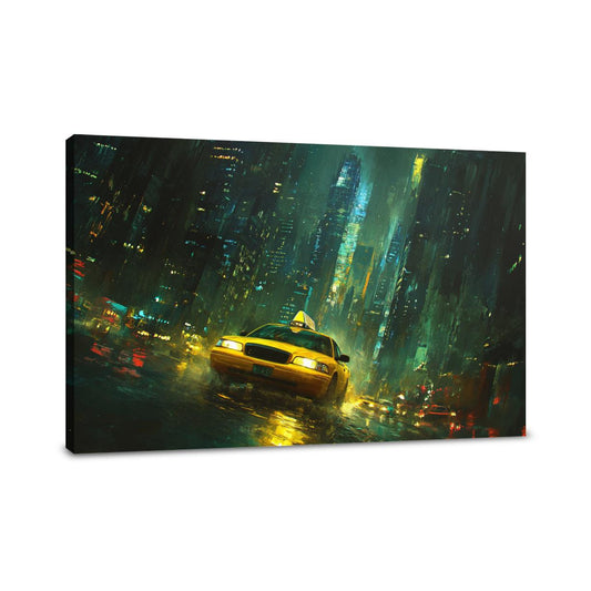 Starry Night Taxi Canvas - Main Image