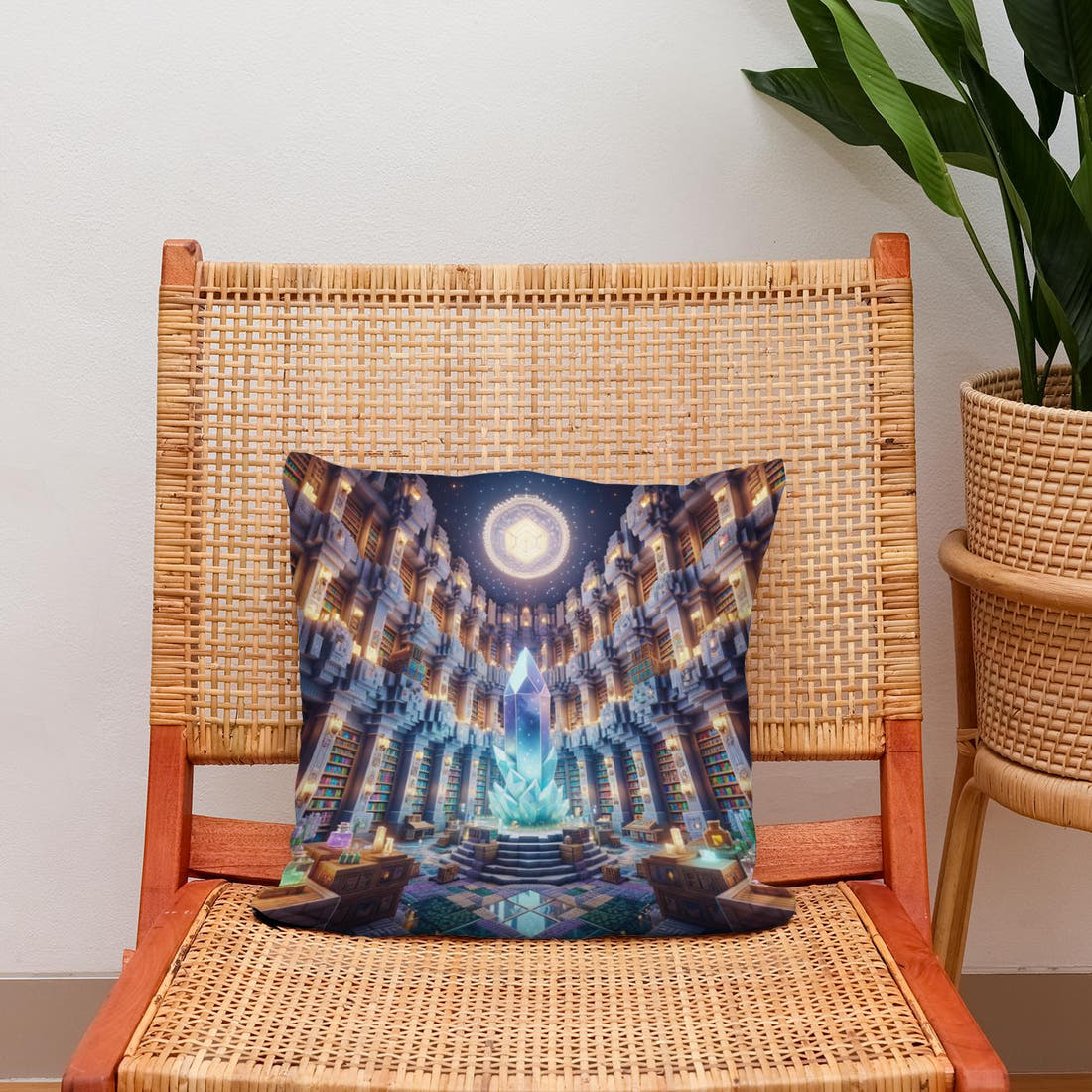 Enchanted Shelves Cotton Cushion - Secondary Image 2