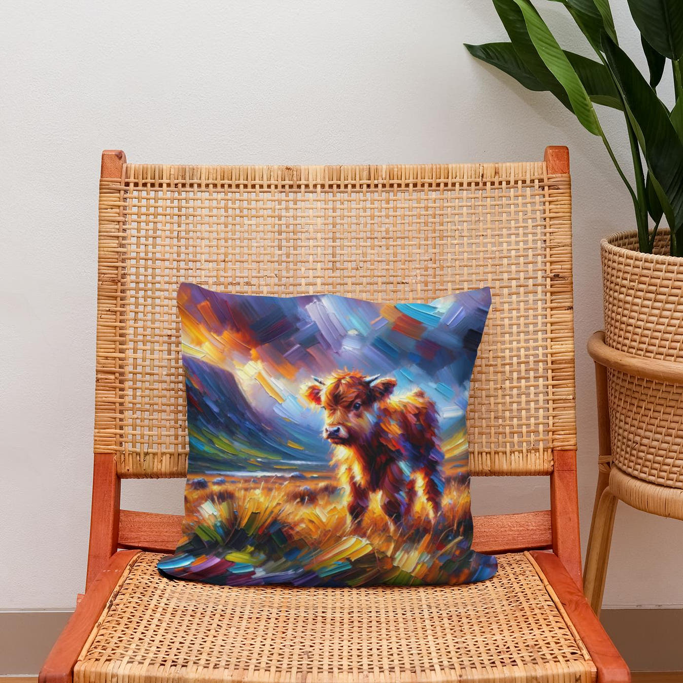 Highland Emotion Cotton Pillow - Secondary Image 2
