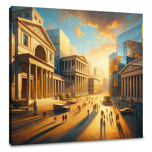 Harmonic Piazza Glow Canvas - Main Image