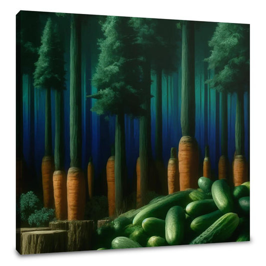 Mystical Veggie Forest Canvas - Main Image