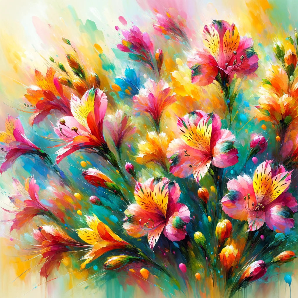 Alstroemeria's Dance Canvas