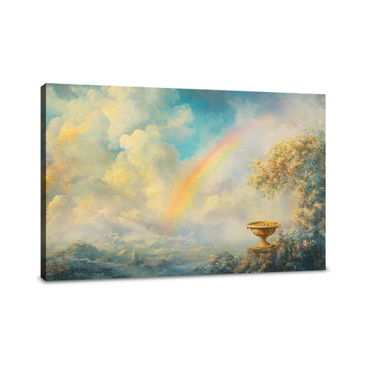 Rainbow and Gold Canvas - Main Image