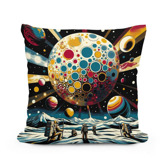 Cosmic Pop Exploration Cotton Cushion - Main Image