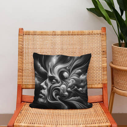Depths of the Human Psyche Cotton Cushion - Secondary Image 2