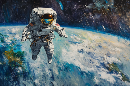 Astronaut's Earthly Reverie Blanket