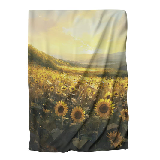 Sunrise Sunflower Symphony Blanket - Main Image