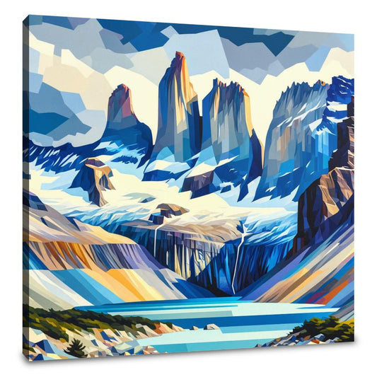 Torres del Paine Peaks Canvas - Main Image