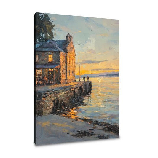 Broughty Ferry Twilight Canvas - Main Image
