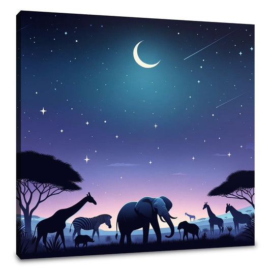 Savannah Night Canvas - Main Image