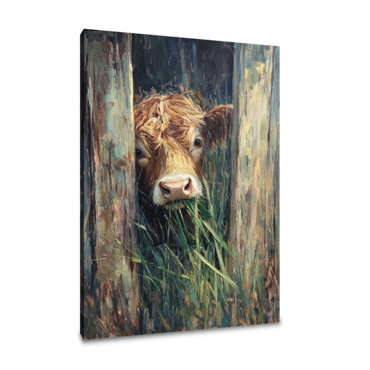 Bovine Whimsy Canvas - Main Image