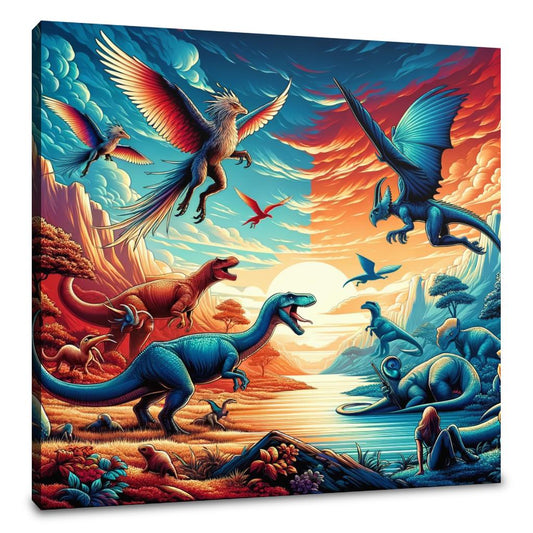 Dino Pop Fantasy Canvas - Main Image