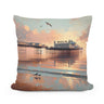 Brighton Pier Tranquil Morning Cotton Pillow - Main Image