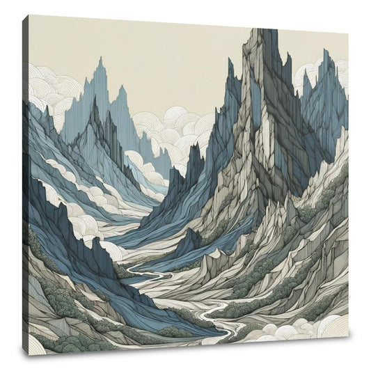Majestic Peaks Enigma Canvas - Main Image