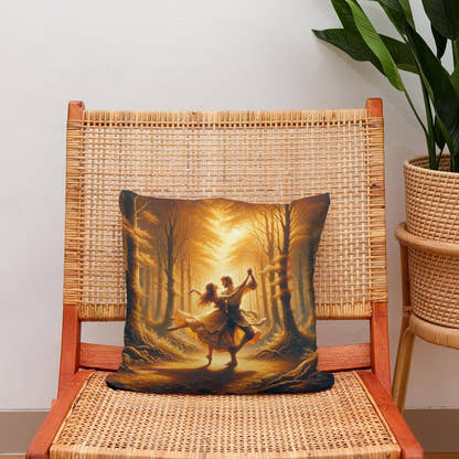 Enchanted Forest Waltz Cotton Cushion - Secondary Image 2