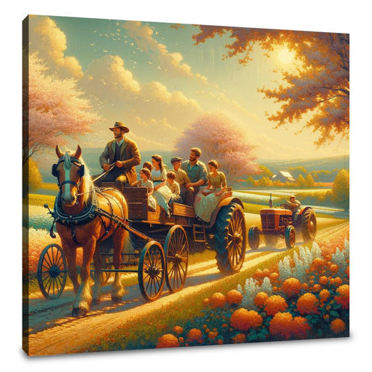 Springtime Family Journey Canvas - Main Image