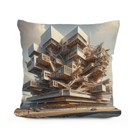 Deconstructivist Muse Cotton Cushion - Main Image