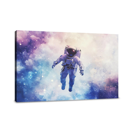 Astronaut's Celestial Canvas - Main Image