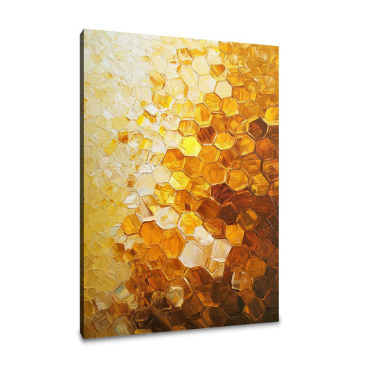Golden Honeycomb Radiance Canvas - Main Image