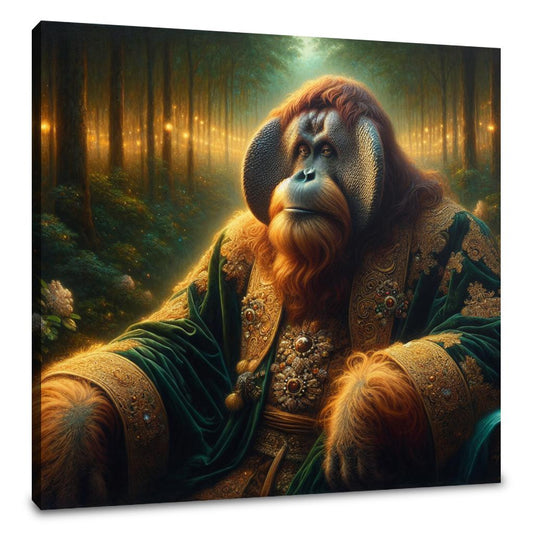 Regal Orangutan Reverie Canvas - Main Image