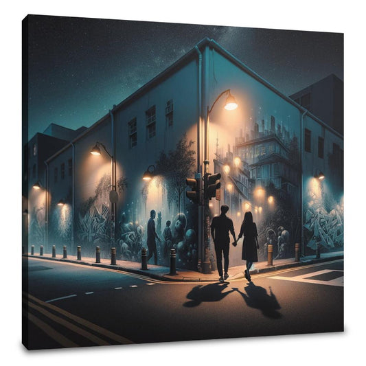 Midnight Mural Walk Canvas - Main Image