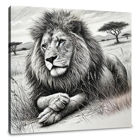 Serene Savannah Majesty Canvas - Main Image