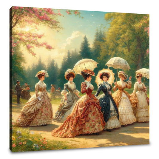 Victorian Spring Elegance Canvas - Main Image