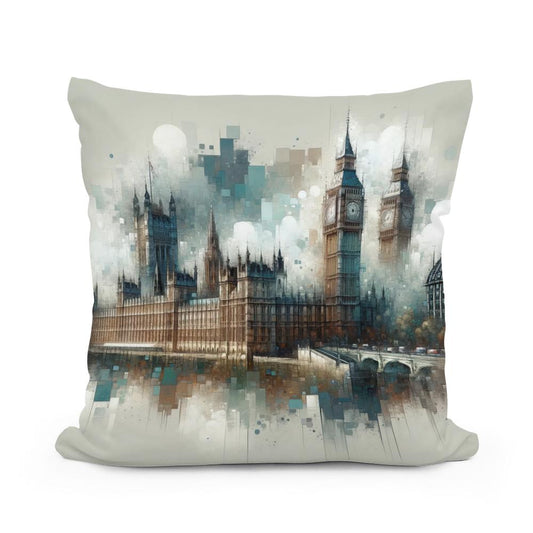 London's Timeless Echo Cotton Cushion - Main Image
