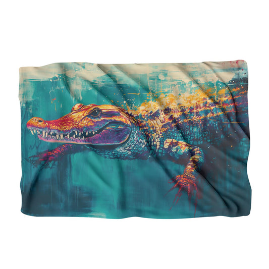 Crocodile Jungle Blanket - Main Image
