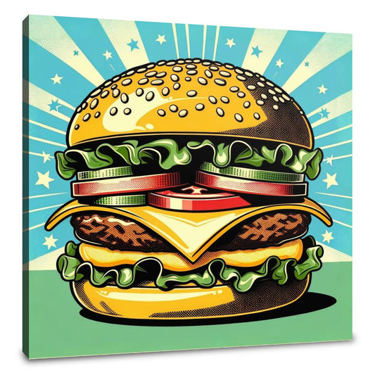 Pop Burger Canvas - Main Image