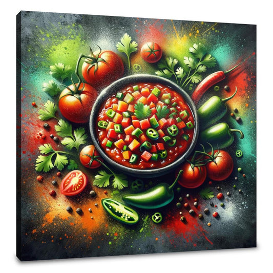 Spicy Salsa Symphony Canvas - Main Image