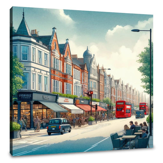 Uxbridge Road Ealing Canvas - Main Image
