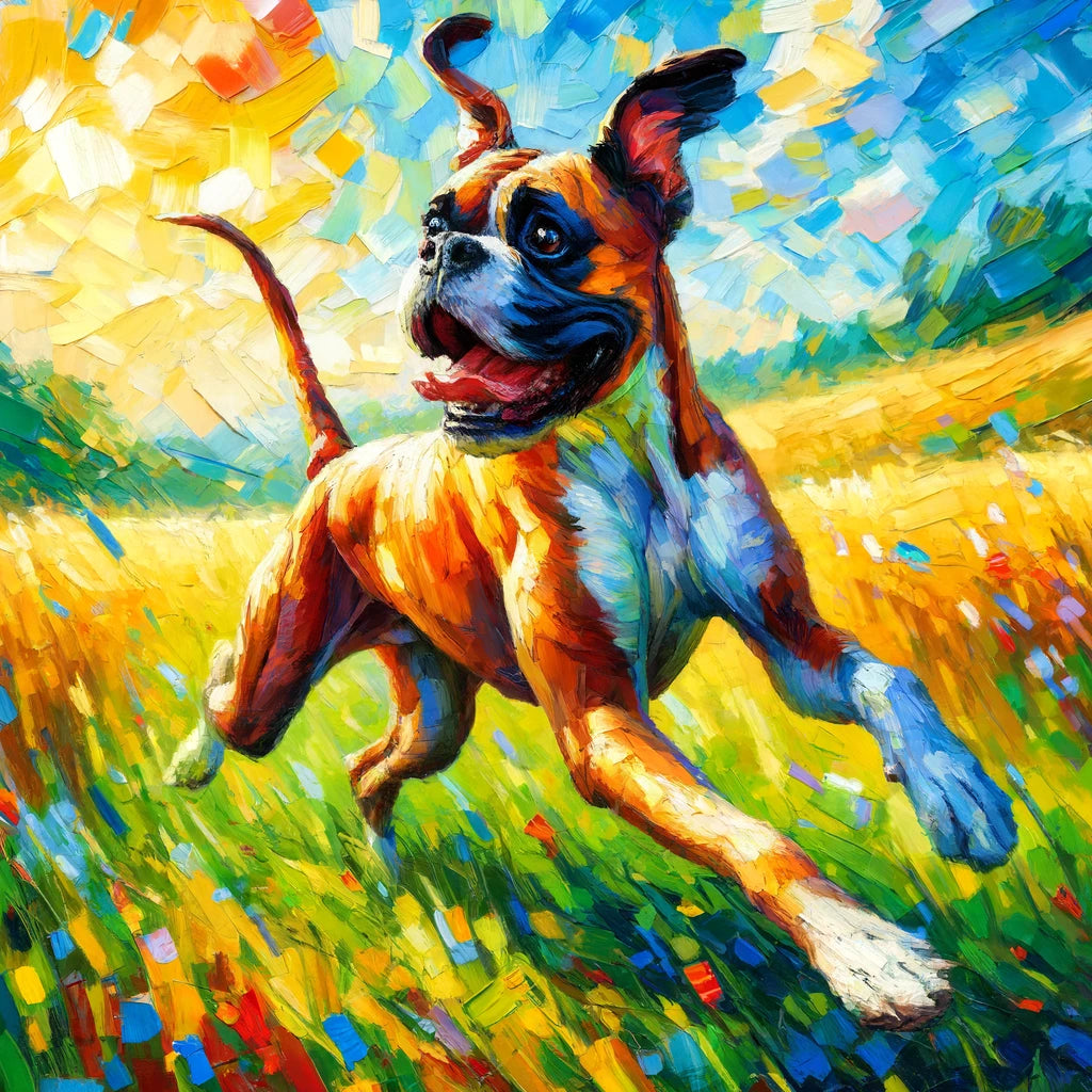 Boxer's Joyful Dance Canvas