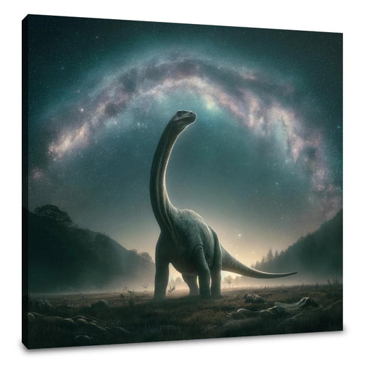 Cosmic Wonder Brachiosaurus Canvas - Main Image