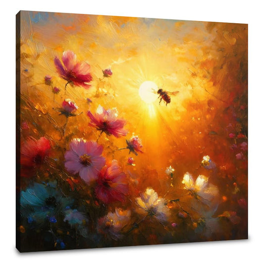 Golden Hour Bee Canvas - Main Image