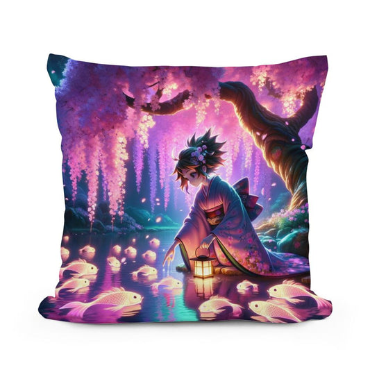 Enchanted Sakura Serenity Cotton Cushion - Main Image