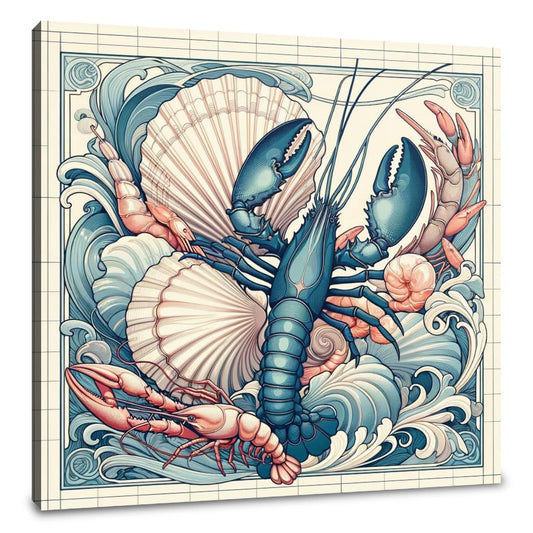 Seafood Splendor Canvas - Main Image