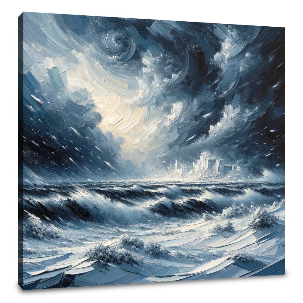 Winter's Fury Unleashed Canvas - Main Image