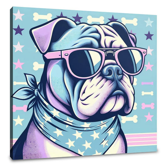 Cool Bulldog Canvas - Main Image