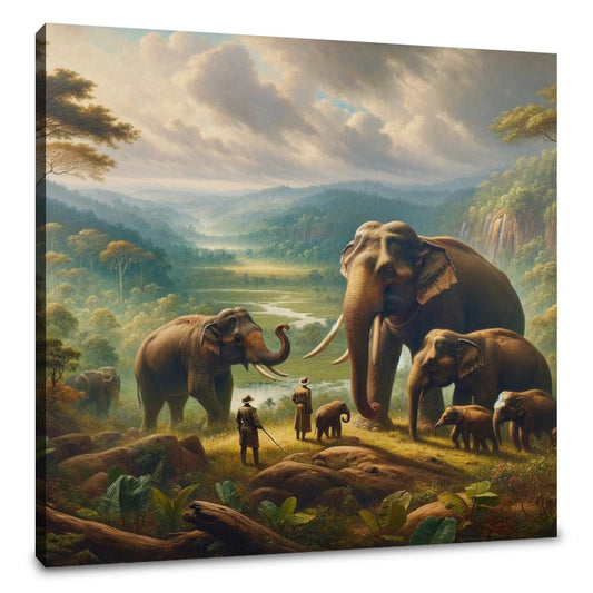 Elephant Majesty in Yala Canvas - Main Image