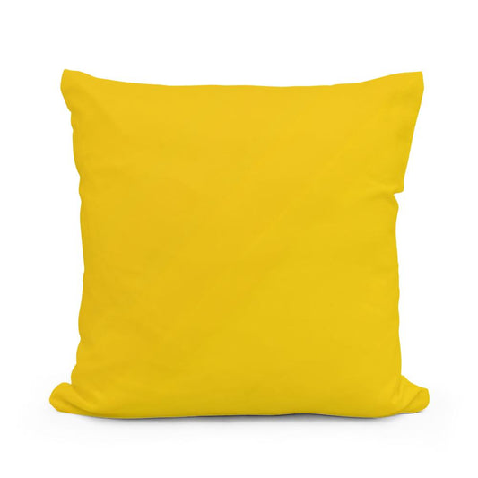 Pure Yellow Cotton Cushion - Main Image