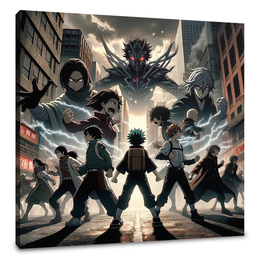 Cityscape Heroic Standoff Canvas - Main Image