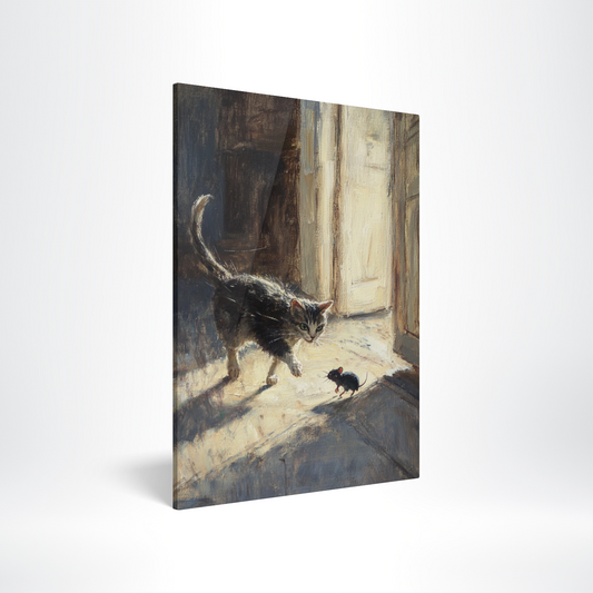 Cat and Mouse Chase Acrylic Print Hero Image