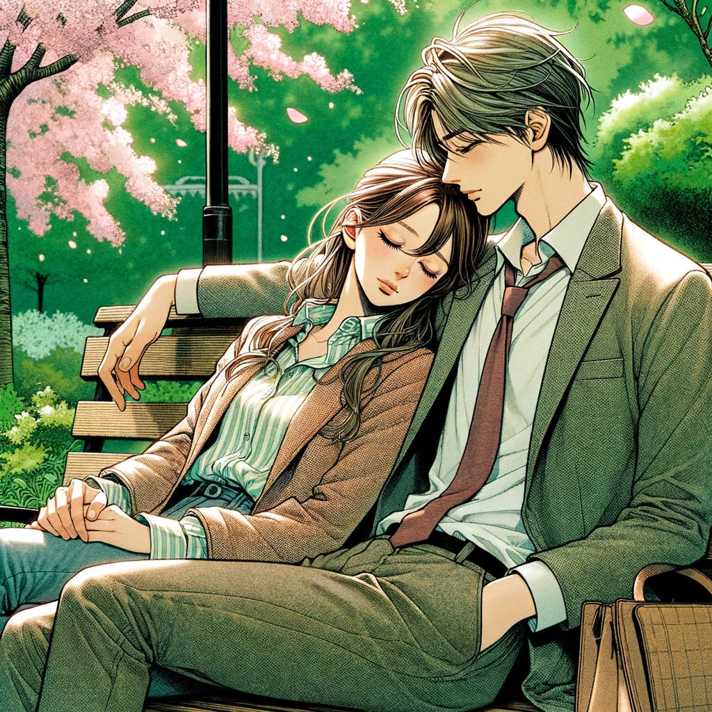 Cherry Blossom Embrace Canvas