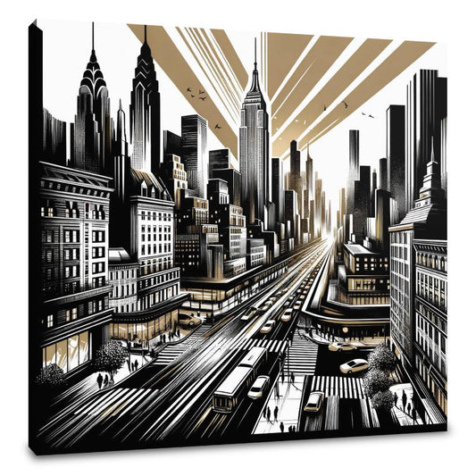City Pulse: Urban Rhythms Canvas - Main Image