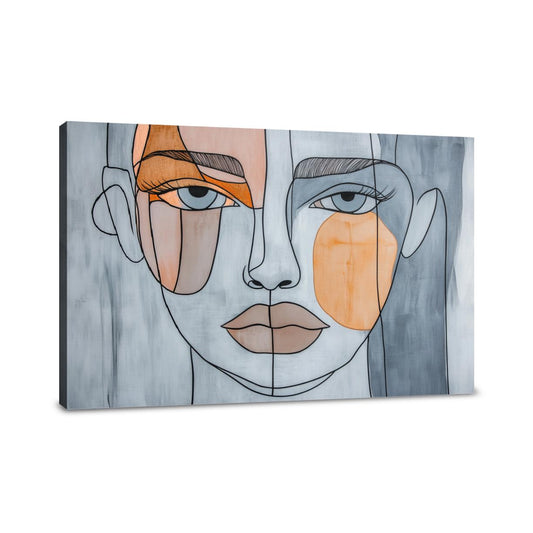 Abstract Face Harmony Canvas - Main Image