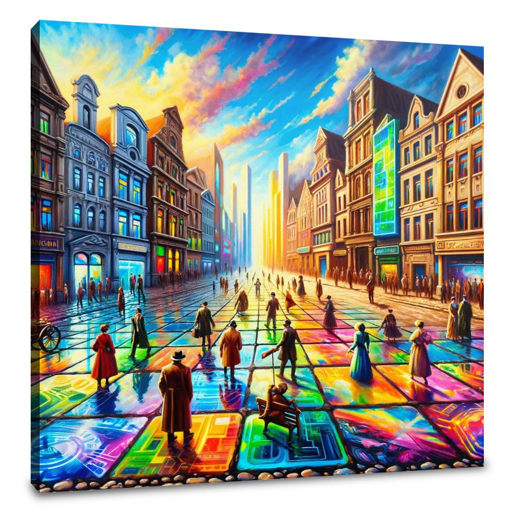 Timelines Converge Plaza Canvas - Main Image