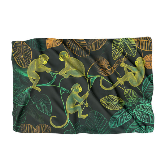 Swinging Monkeys Jungle Blanket - Main Image